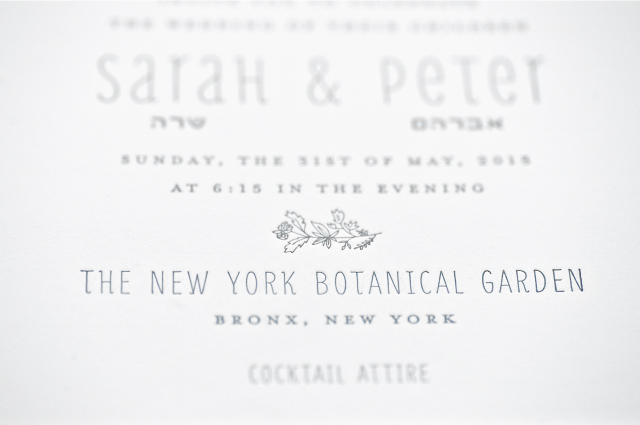 Spring Botanical Letterpress Wedding Invitations by Suite Paperie / Oh So Beautiful Paper