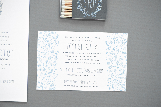 Spring Botanical Letterpress Wedding Invitations by Suite Paperie / Oh So Beautiful Paper