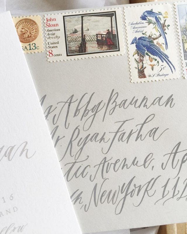 Cast Calligraphy Envelopes via Instagram / Oh So Beautiful Paper