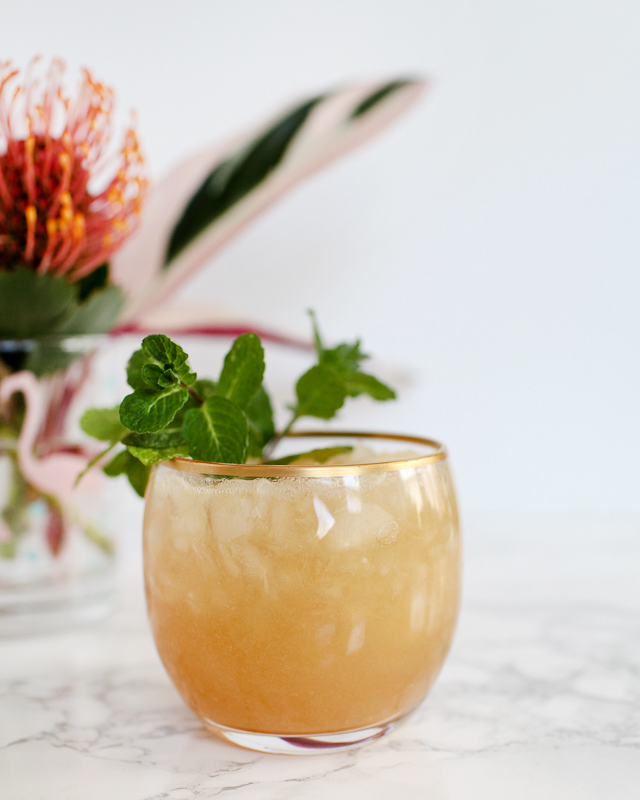 Pineapple-Coconut Rum Barrel Cocktail Recipe / Liquorary for Oh So Beautiful Paper
