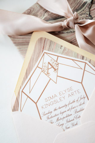 Rose Foil Invitation by Umama / Oh So Beautiful Paper
