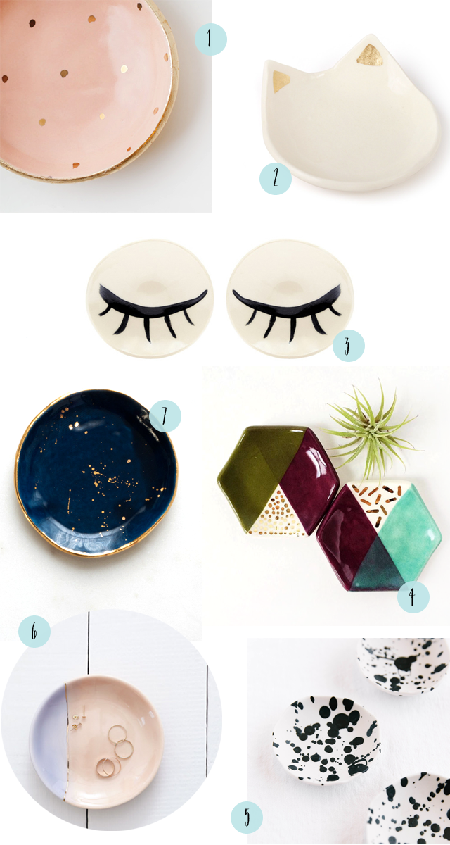 Seven Pretty Ring Dishes / Oh So Beautiful Paper