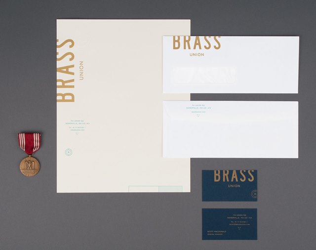 Finding the Paper: Brass Union Business Stationery, Business Cards, and Menus / Parse & Parcel for Oh So Beautiful Paper
