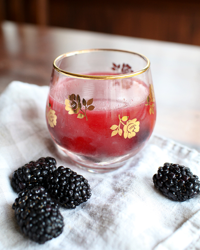 Blackberry Tequila Smash Cocktail Recipe / Liquorary for Oh So Beautiful Paper