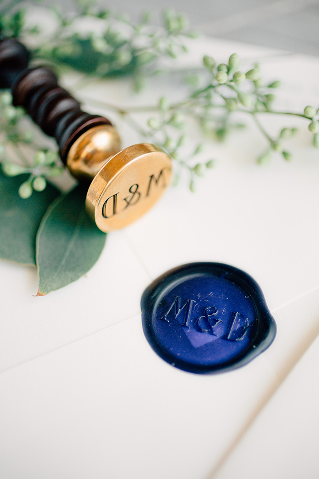 Elegant and Classic Navy Wedding Invitations by Fourteen-Forty / Oh So Beautiful Paper