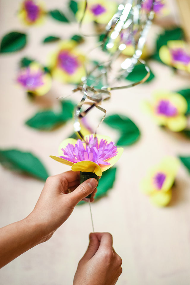 DIY Paper Flower Party Poppers / BerinMade London for Oh So Beautiful Paper