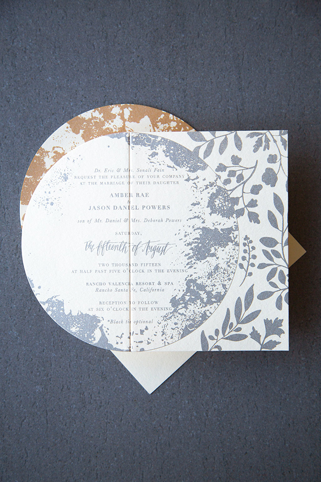 Moon and Stars Wedding Invitations by Lovely Paper Things / Oh So Beautiful Paper