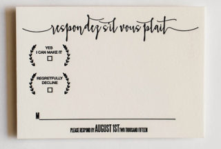 Movie Poster Inspired Letterpress Wedding Invitations by Miks Letterpress+ / Oh So Beautiful Paper
