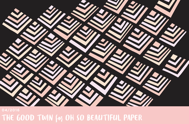 Illustrated Pyramids Wallpaper by The Good Twin for Oh So Beautiful Paper