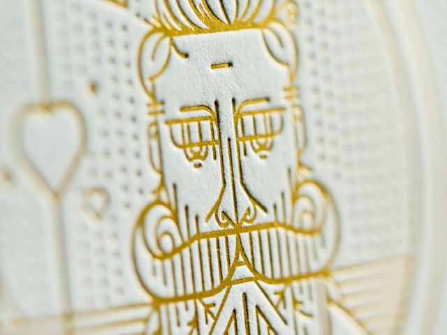 Gold Foil Architecture-Inspired Wedding Invitations by Mama's Sauce / Oh So Beautiful Paper