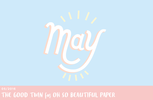 May Illustrated Desktop Wallpaper by The Good Twin for Oh So Beautiful Paper