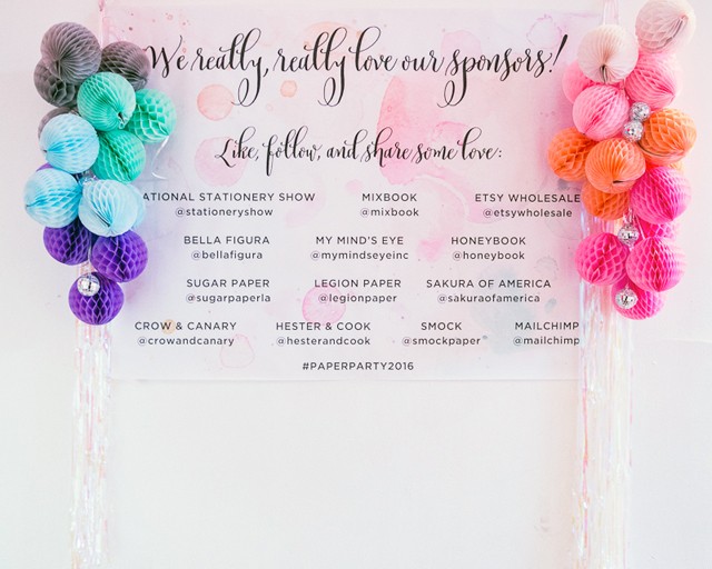 Paper Party 2016 / Pastel Iridescent Rainbow Disco Party Inspiration / Sara Wight Photography for Oh So Beautiful Paper