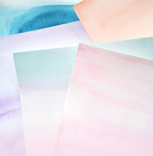 DIY Watercolor Wall Art