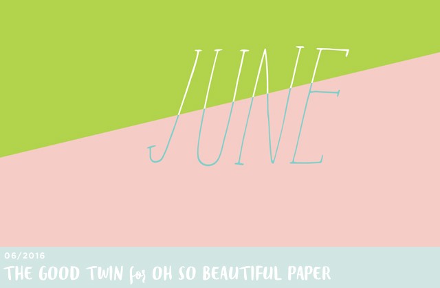 June Illustrated Wallpaper by The Good Twin for Oh So Beautiful Paper
