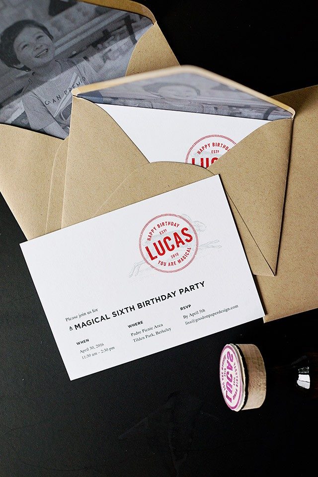 Magic Theme Birthday Party Invitations by Good on Paper / Oh So Beautiful Paper