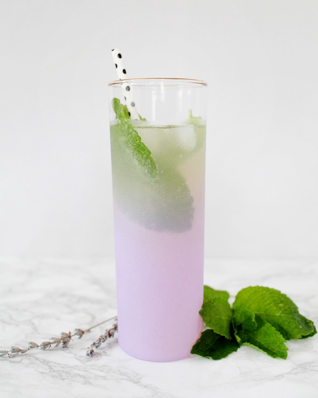 Lavender-Lemon Collins Cocktail Recipe / Oh So Beautiful Paper