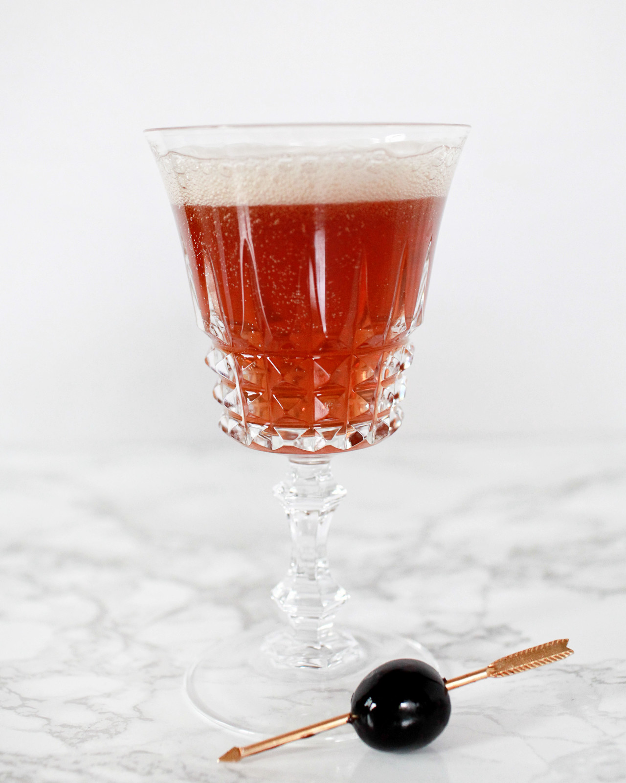 Sparkling Manhattan Cocktail Recipe / Liquorary for Oh So Beautiful Paper