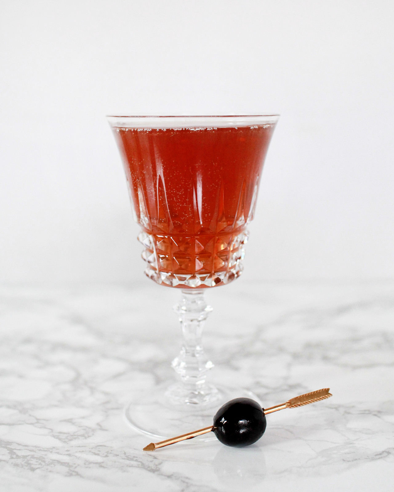 Sparkling Manhattan Cocktail Recipe / Liquorary for Oh So Beautiful Paper
