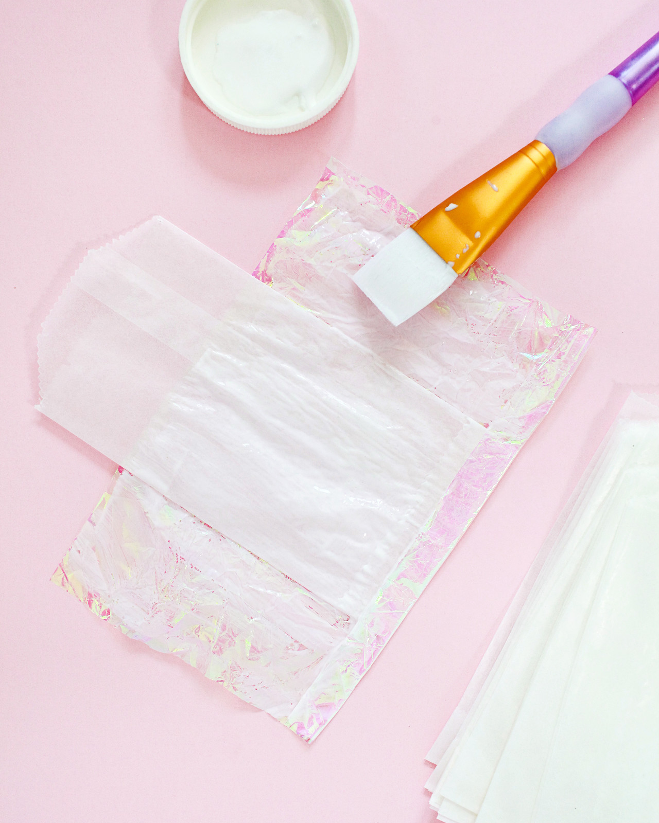 DIY Iridescent Favor Bags / Oh So Beautiful Paper