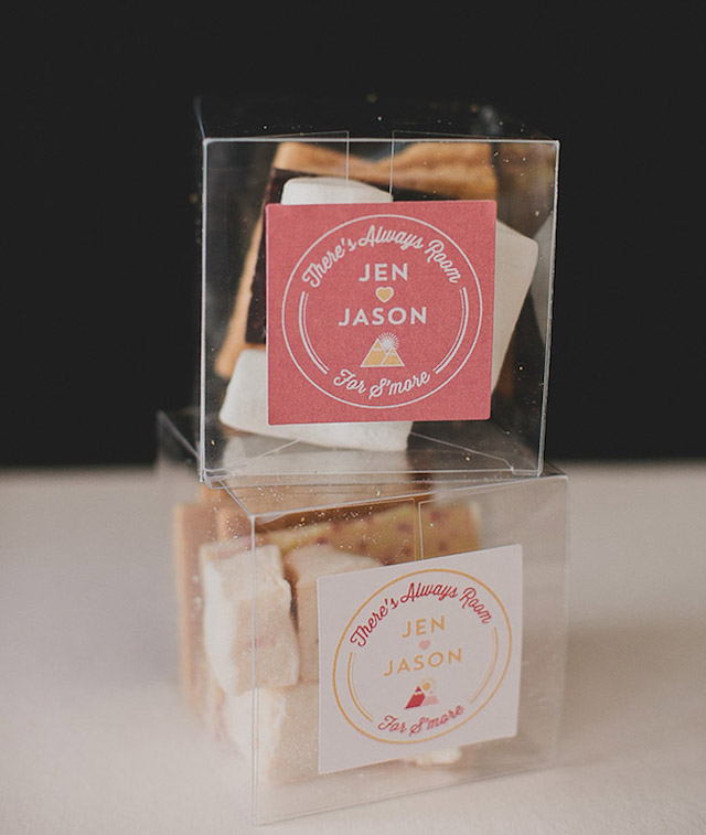 Wedding Stationery Inspiration: Edible Wedding Favors – S'Mores Kits  / Oh So Beautiful Paper