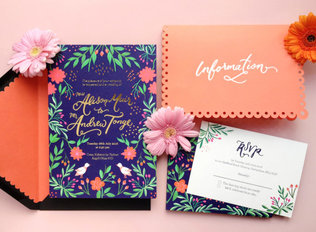 Colorful Mexican Fete-Inspired Wedding Invitations