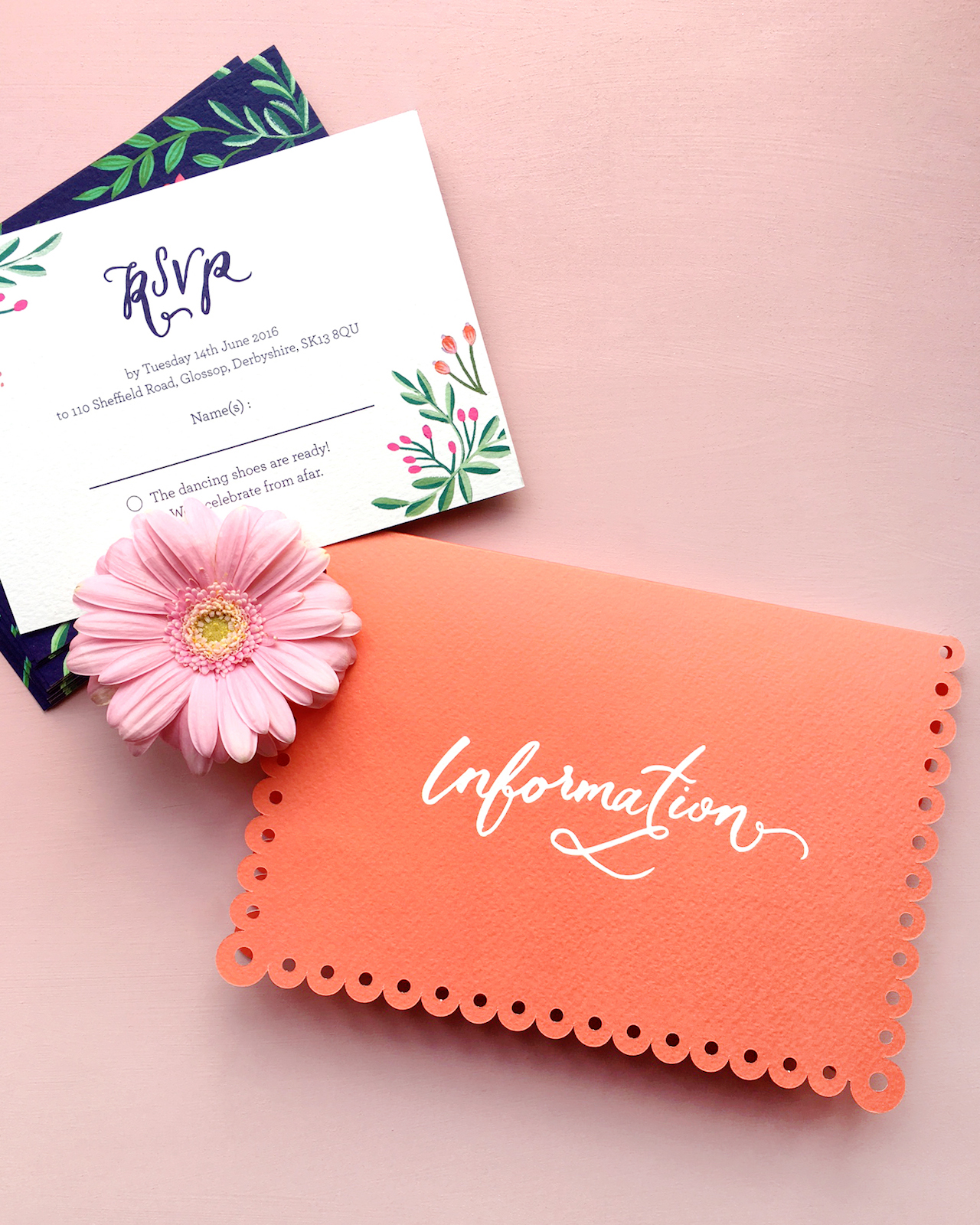 Colorful Mexican Fete-Inspired Wedding Invitations by BerinMade / Oh So Beautiful Paper