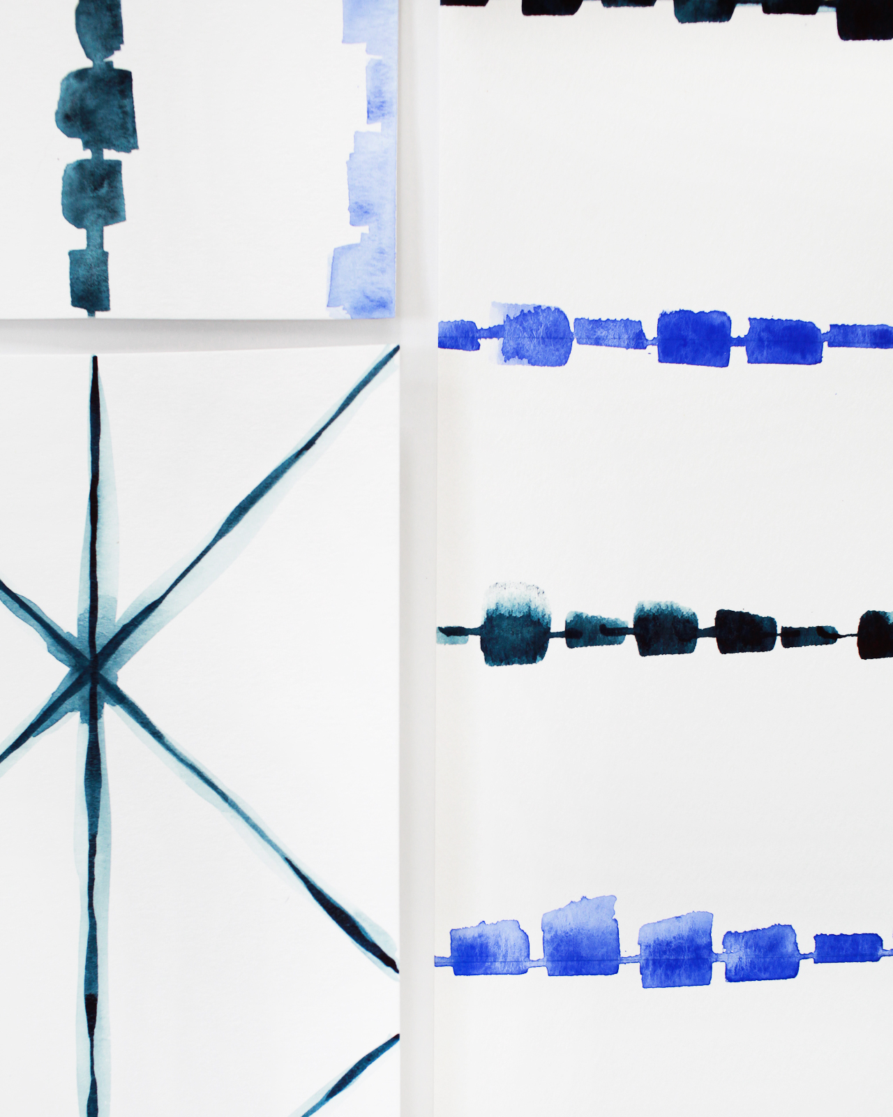 DIY Shibori-Inspired Watercolor Placemats / Oh So Beautiful Paper