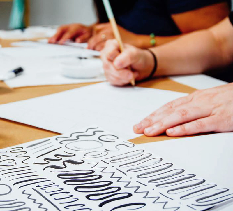 Modern Brush Lettering Tips for Beginners from Fine Day Press / Oh So Beautiful Paper