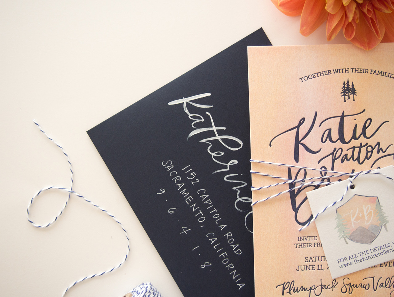 Watercolor Crest Wedding Invitations by Bright Room Studio / Oh So Beautiful Paper