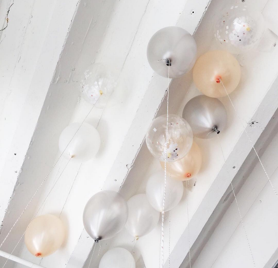 Knot and Bow Confetti Balloons via Instagram