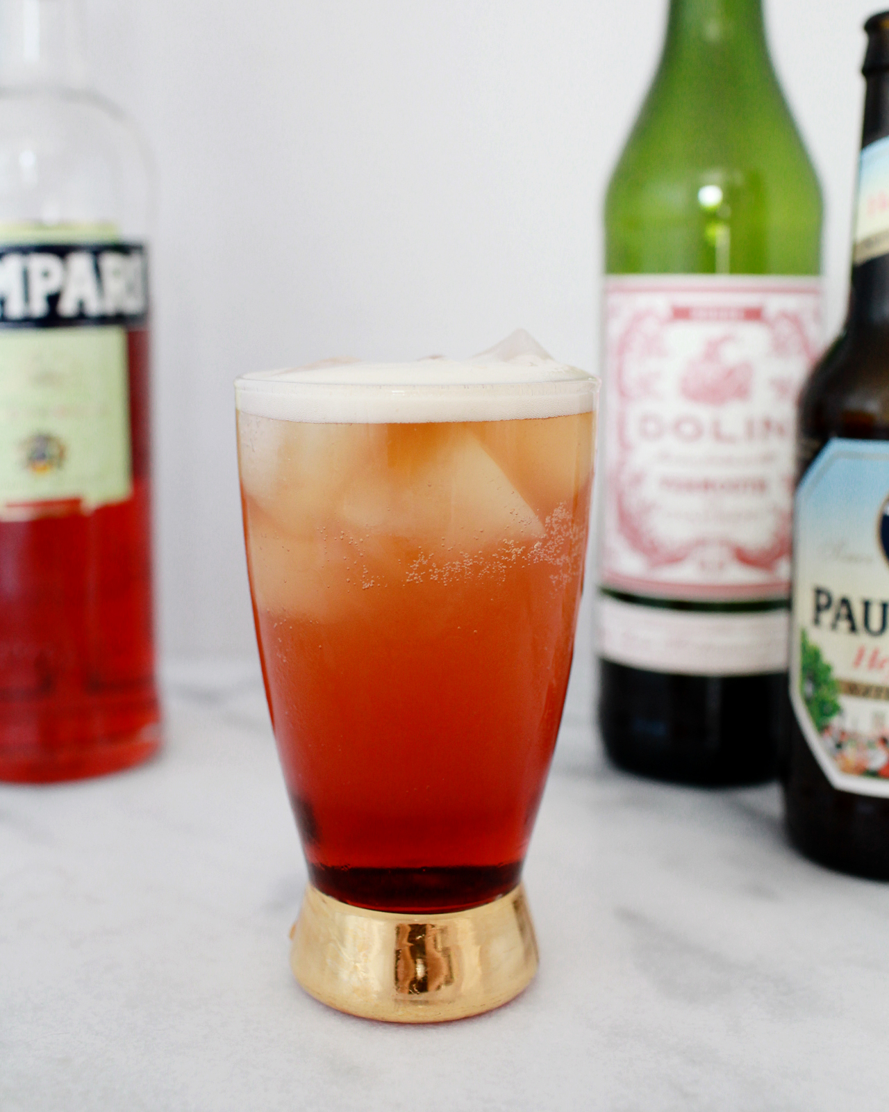 Beer Cocktail Recipes / A Wheat Beer Americano by Liquorary for Oh So Beautiful Paper