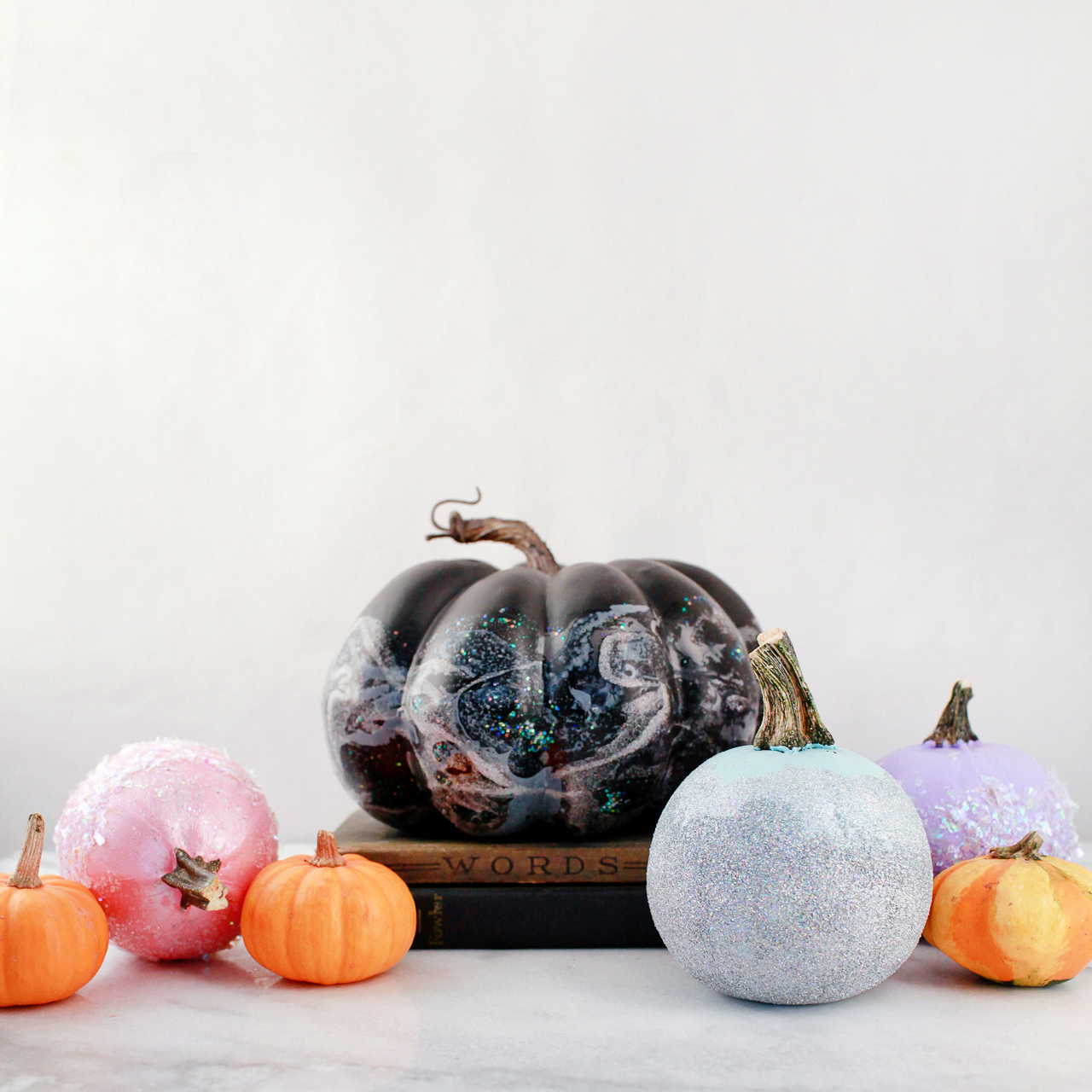 DIY Iridescent Pumpkins for Halloween!