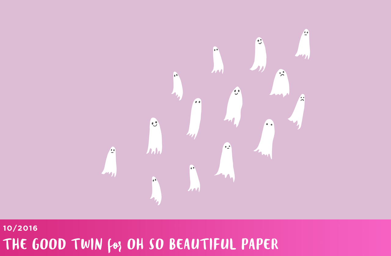 Ghosts Illustrated Wallpaper for Desktop and iPhone by The Good Twin