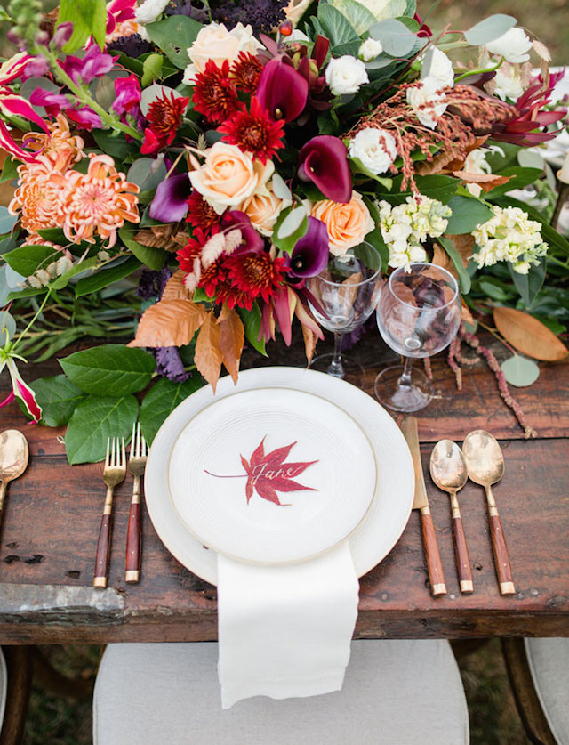 Wedding Stationery Inspiration: Fall Color Palette / Oh So Beautiful Paper