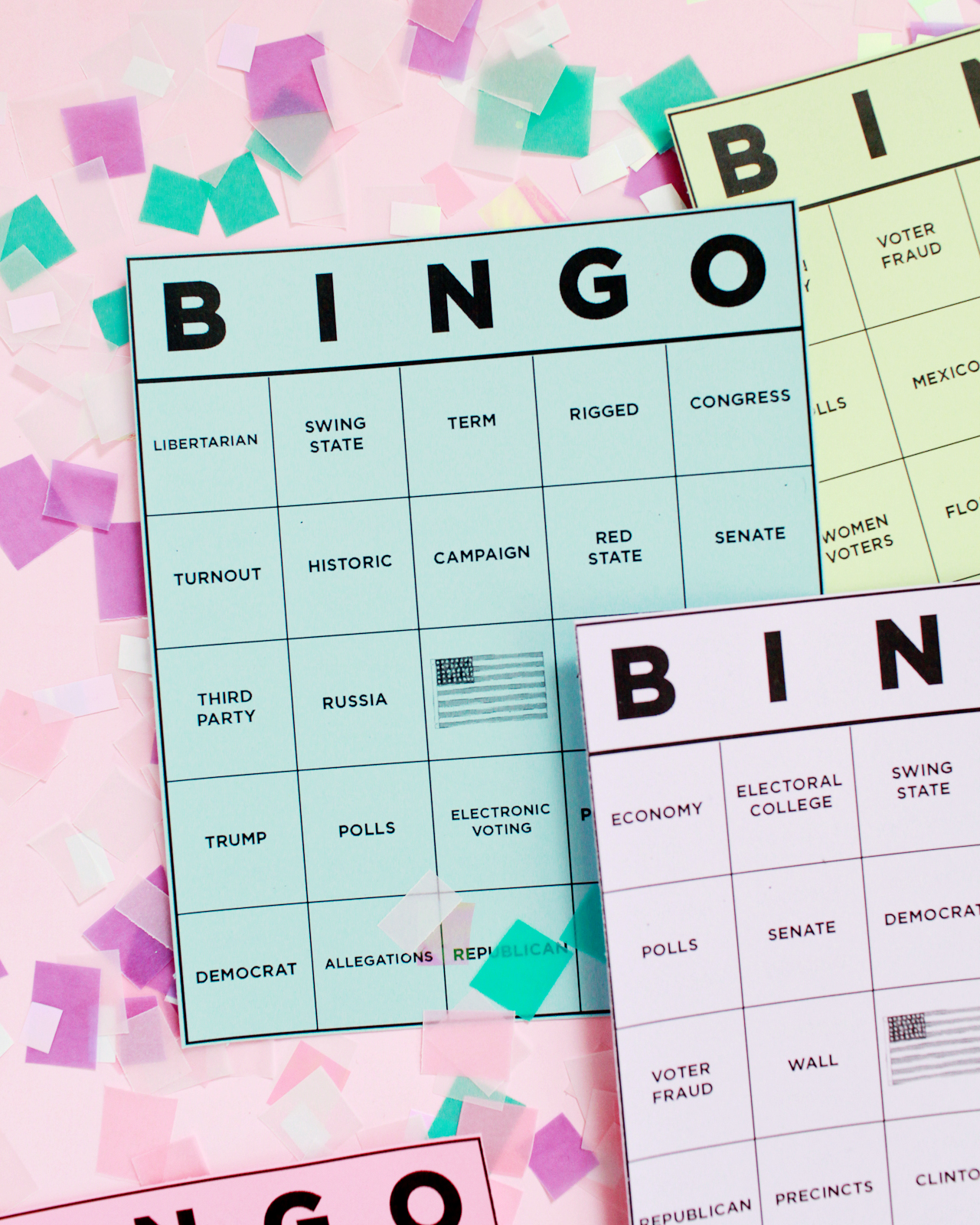 Election Night 2016 Bingo