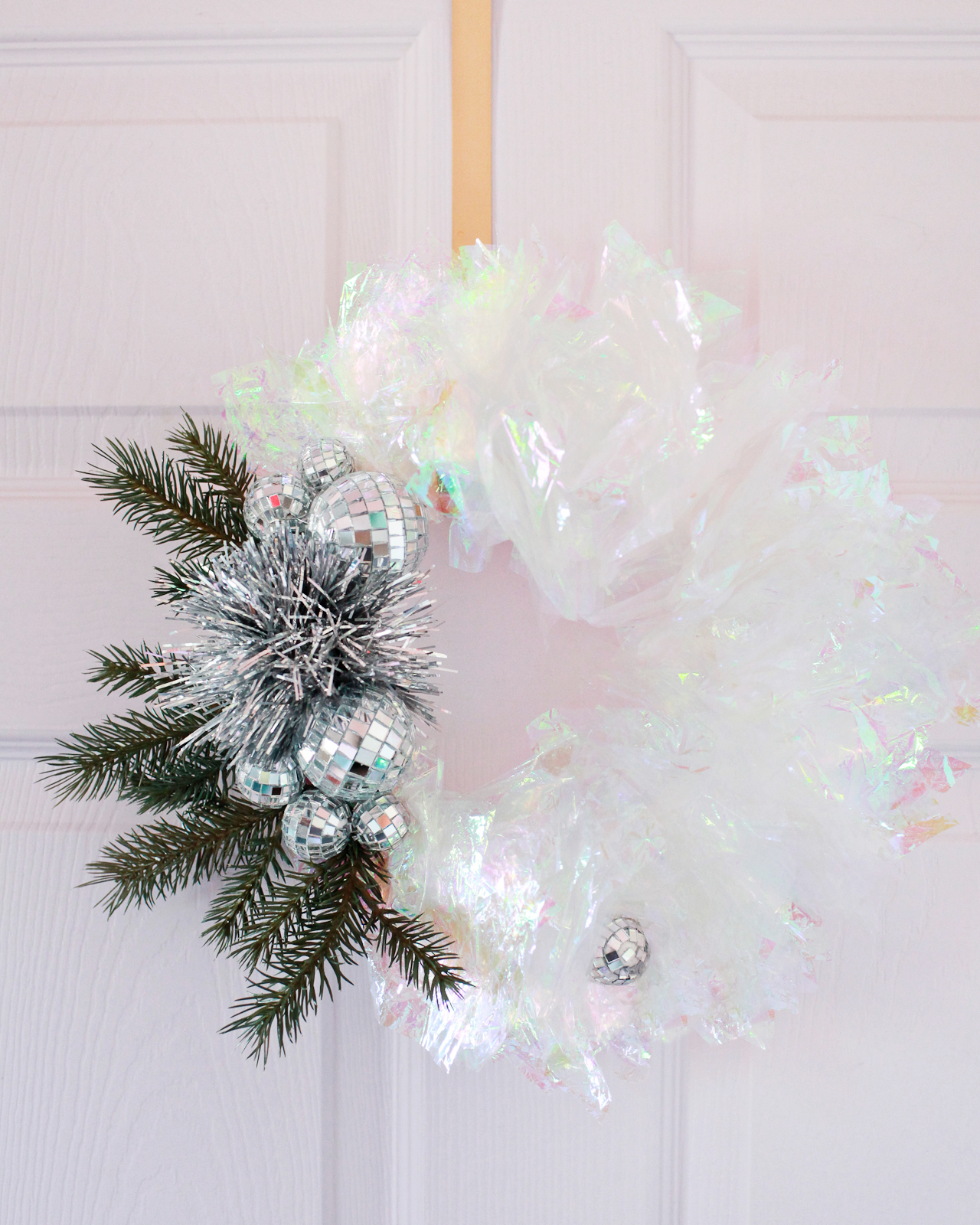DIY Iridescent Winter Wreath