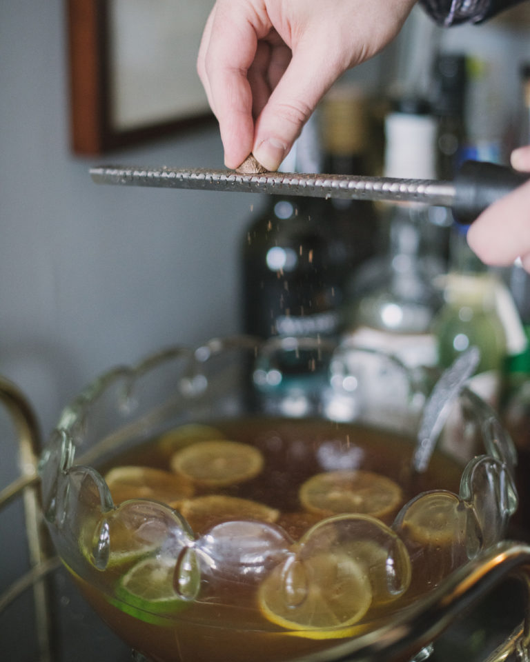 Traditional Hot Rum Punch