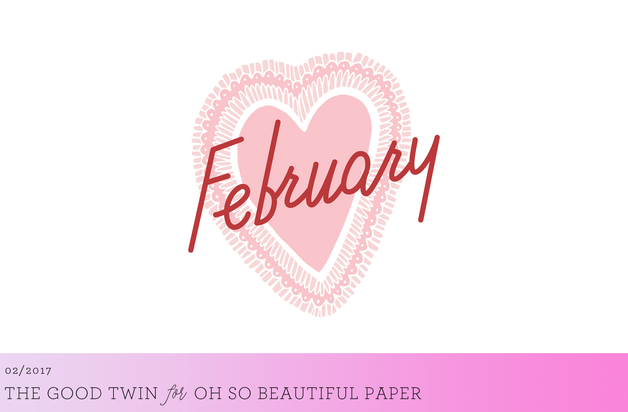 February Illustrated Wallpaper by The Good Twin