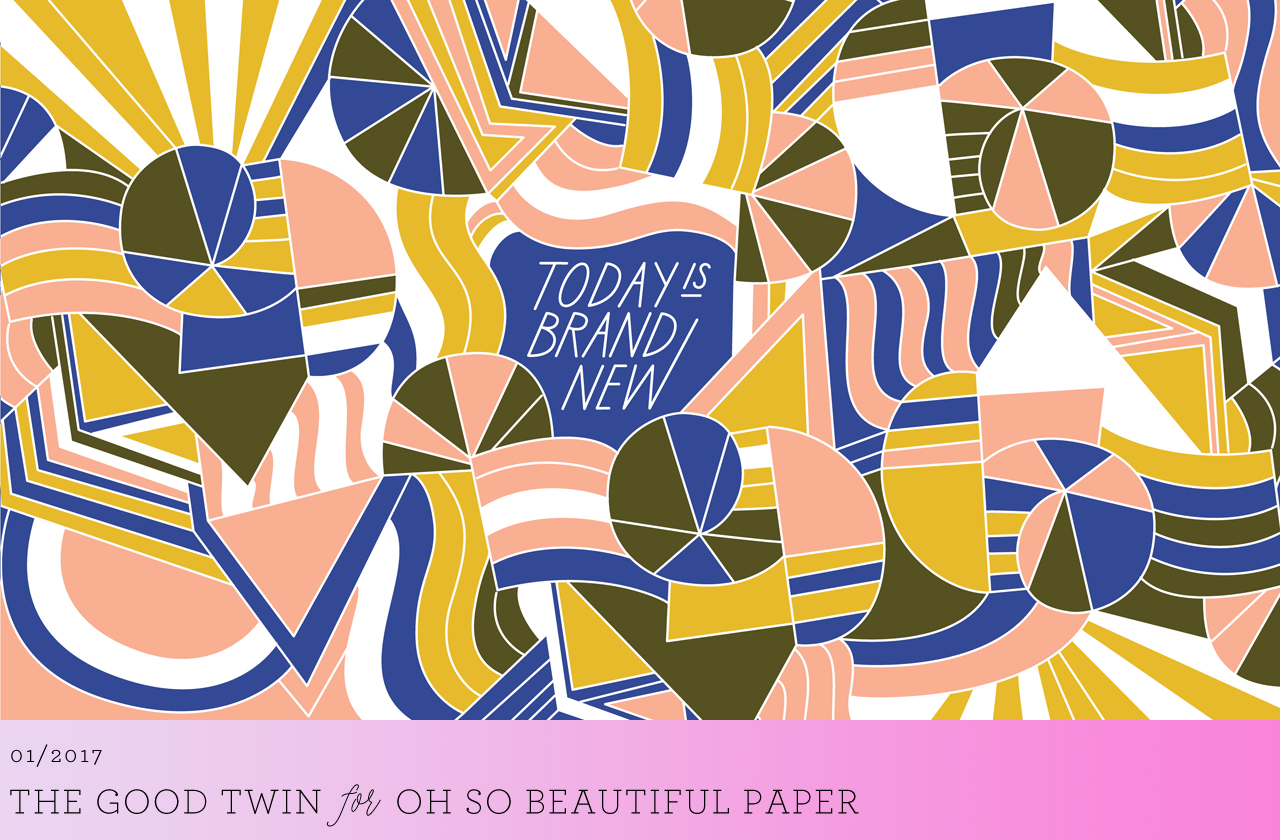 January Illustrated Wallpaper: Today is Brand New by The Good Twin