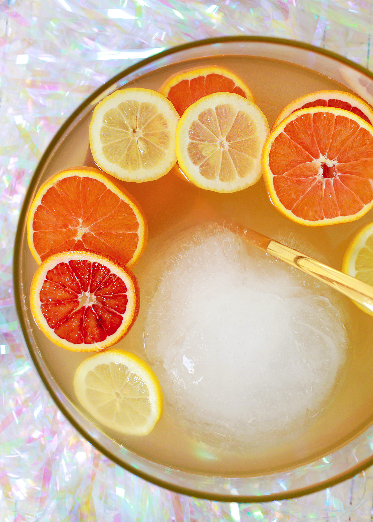 Non-alcoholic Winter Citrus Punch with Glad Kitchen Pro