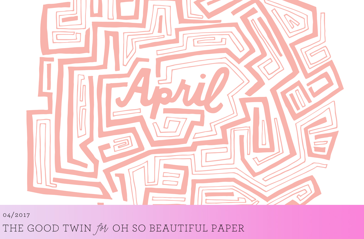 April Maze Illustrated Wallpaper by The Good Twin