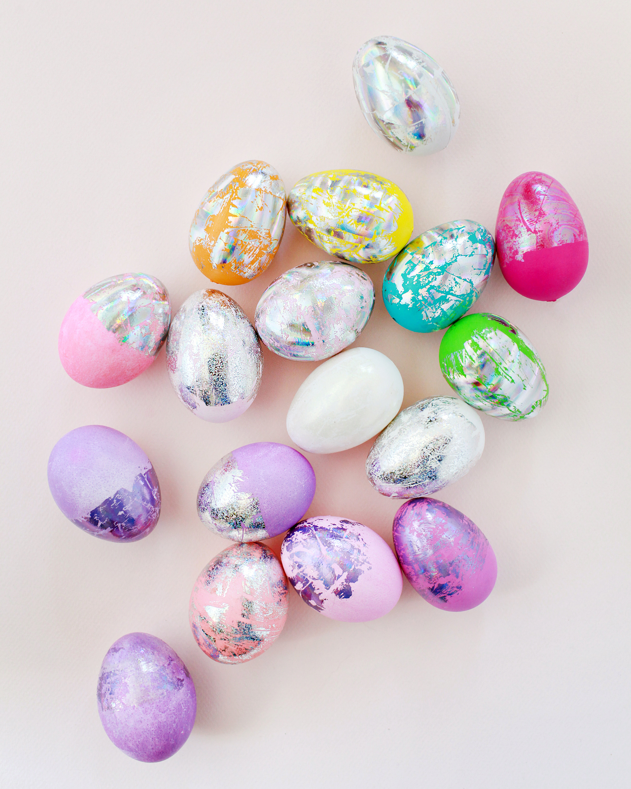 DIY Hologram Foil Easter Eggs