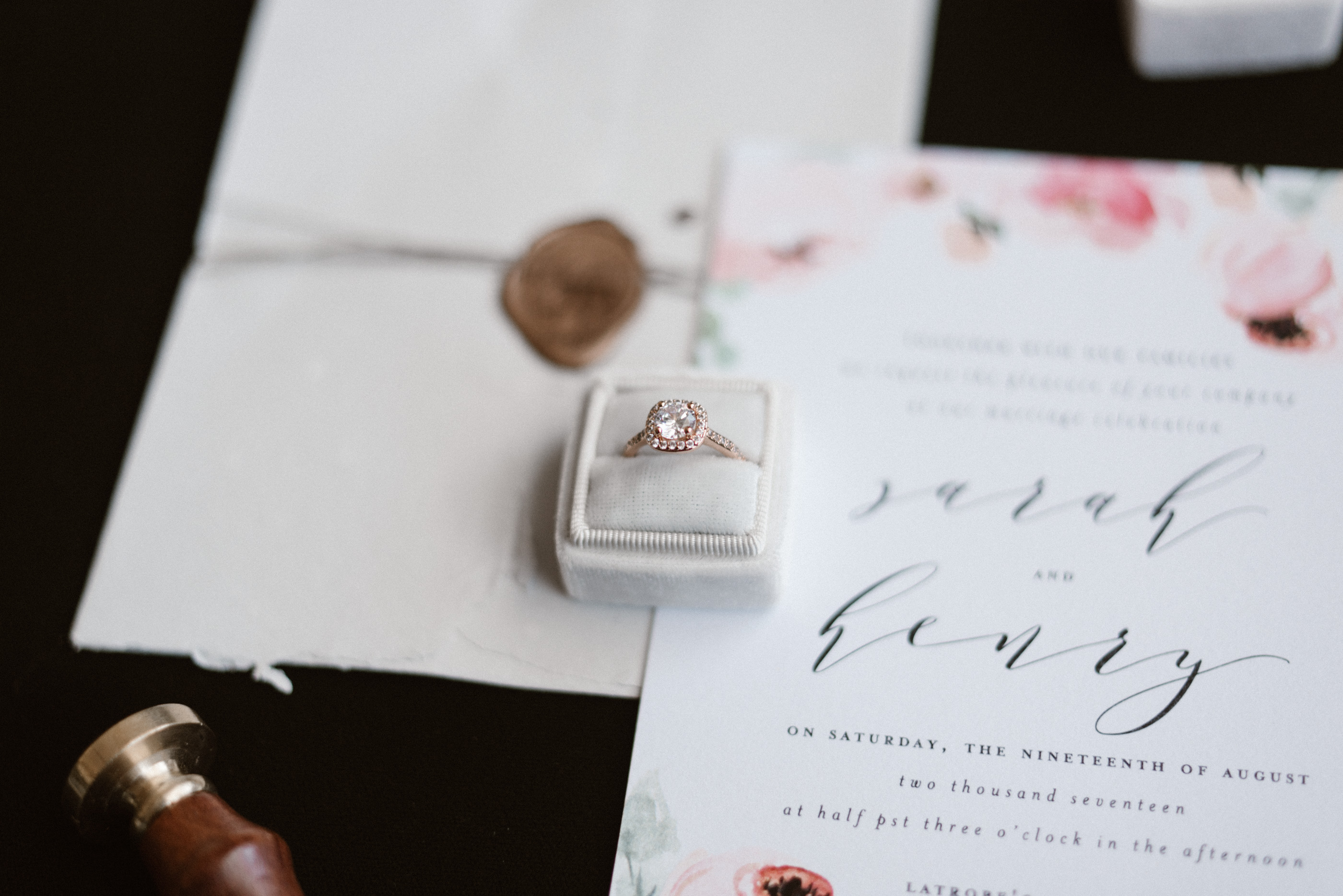 Romantic Watercolor Floral Wedding Invitations by Blush Paper Co.