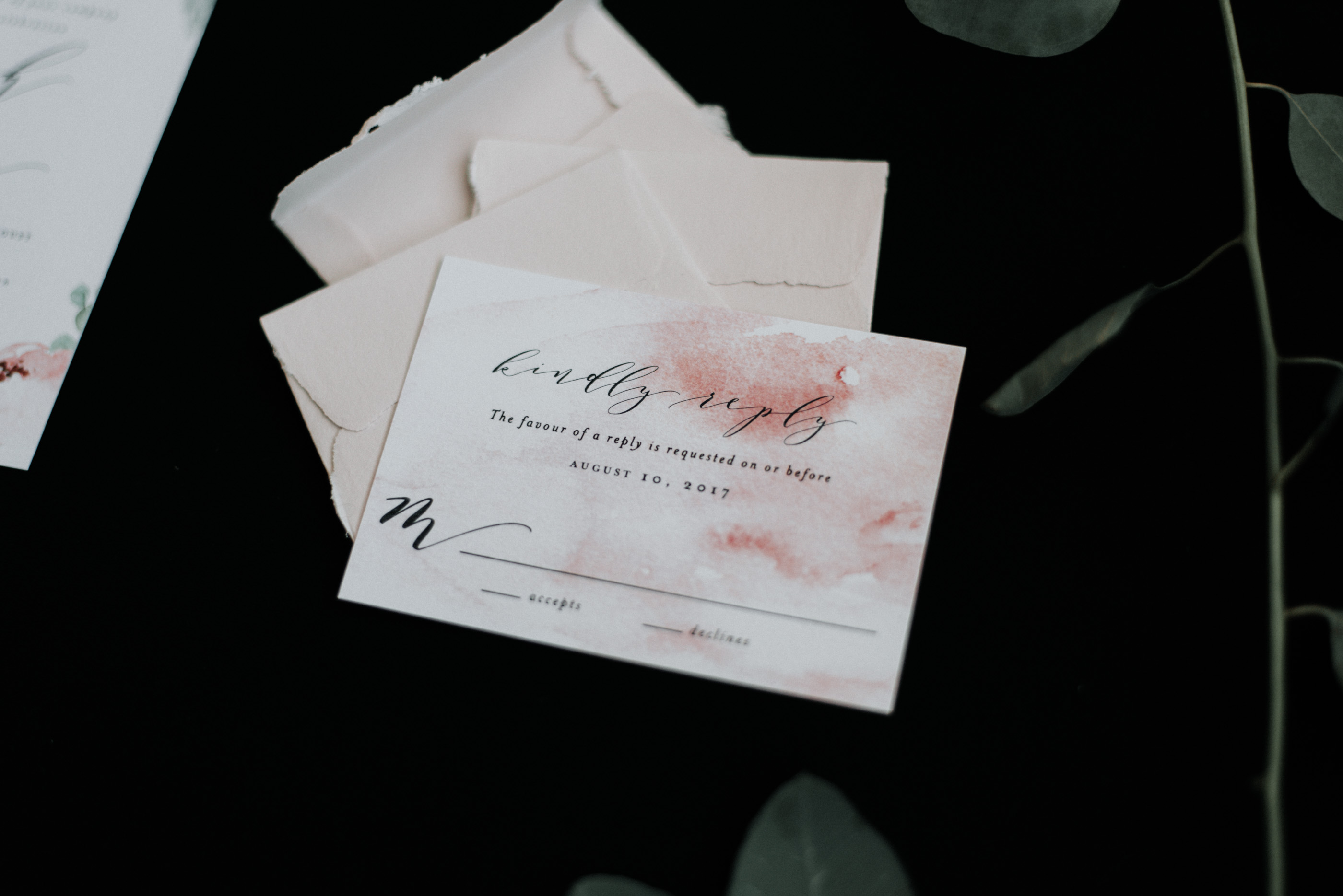 Romantic Watercolor Floral Wedding Invitations by Blush Paper Co.