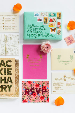 Vibrant Tropical Hawaiian Wedding Invitations