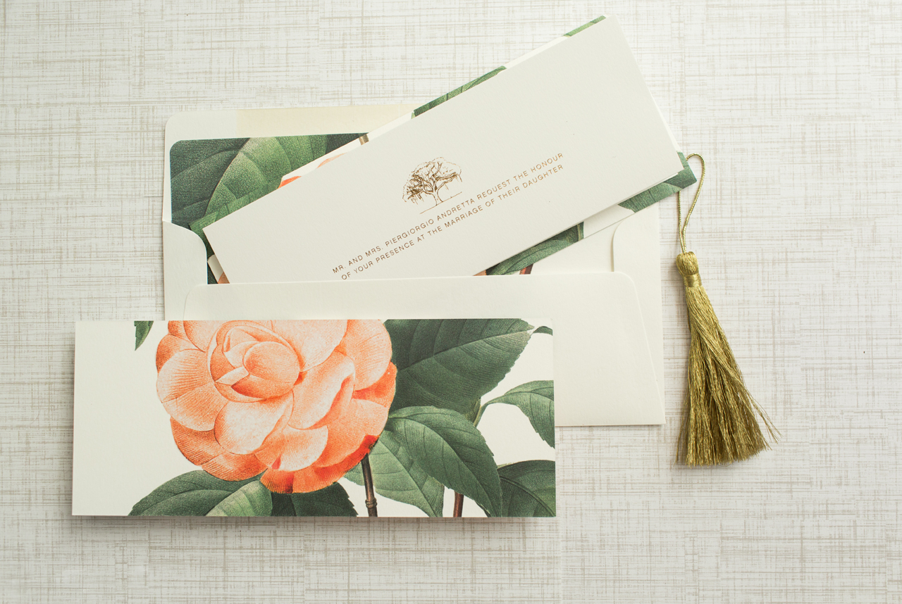 Vintage-Meets-Modern Floral Wedding Invitations by Atheneum Creative