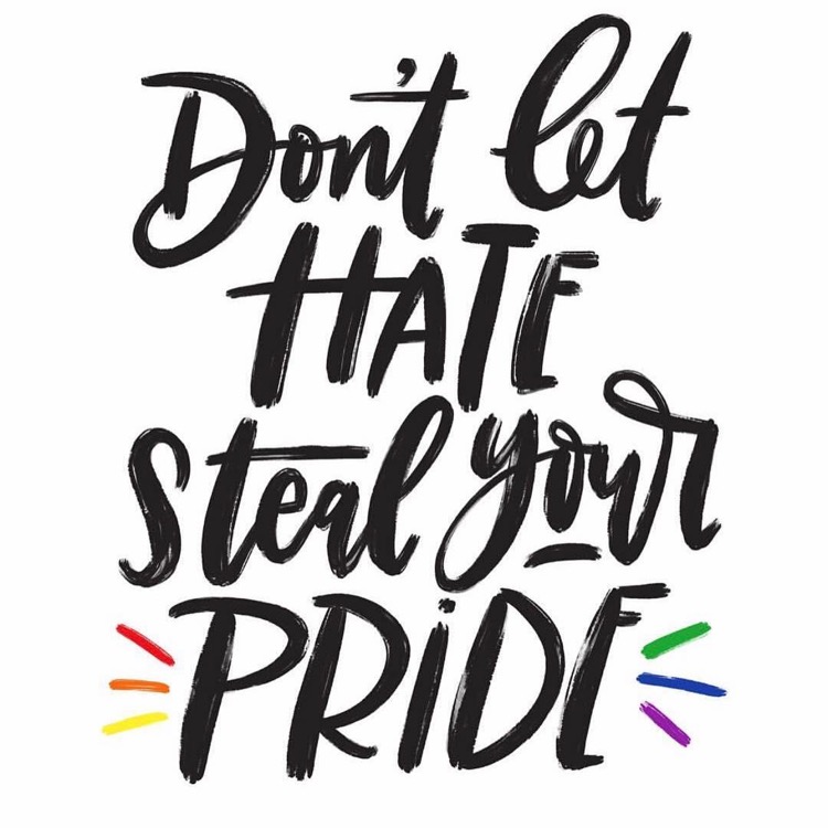 Don't Let Hate Steal Your Pride by Manayunk Calligraphy