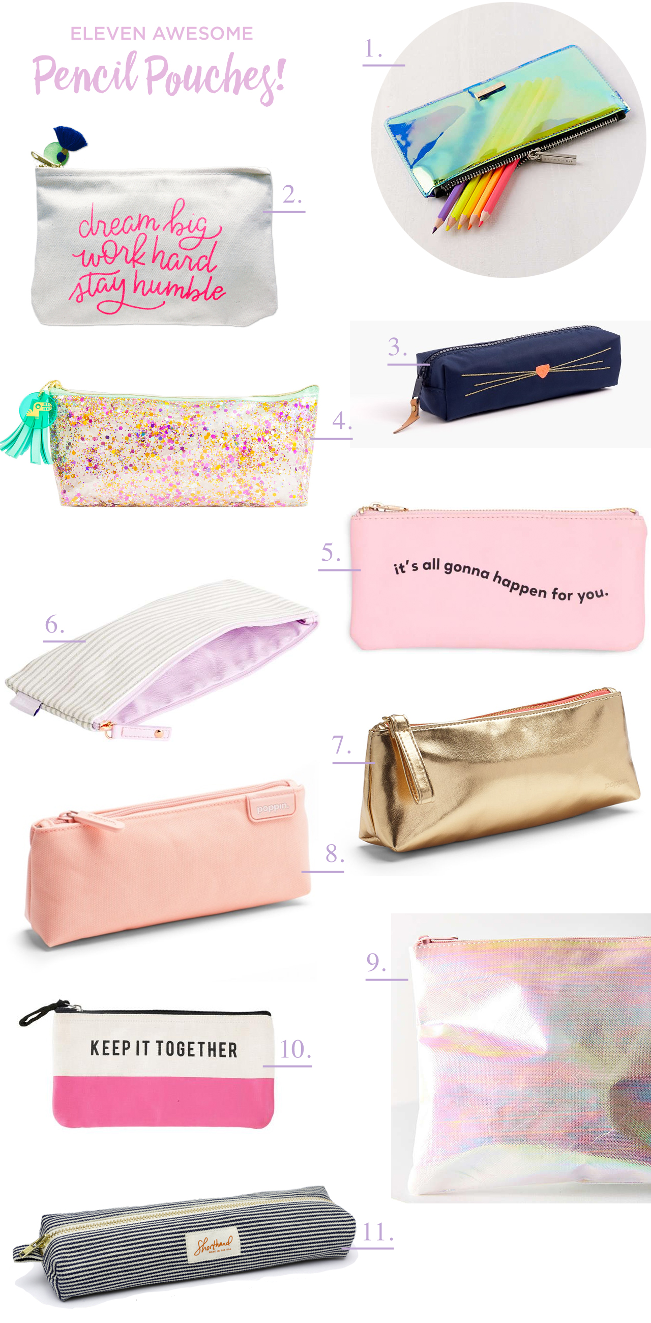 Back to School: Eleven Awesome Pencil Pouches