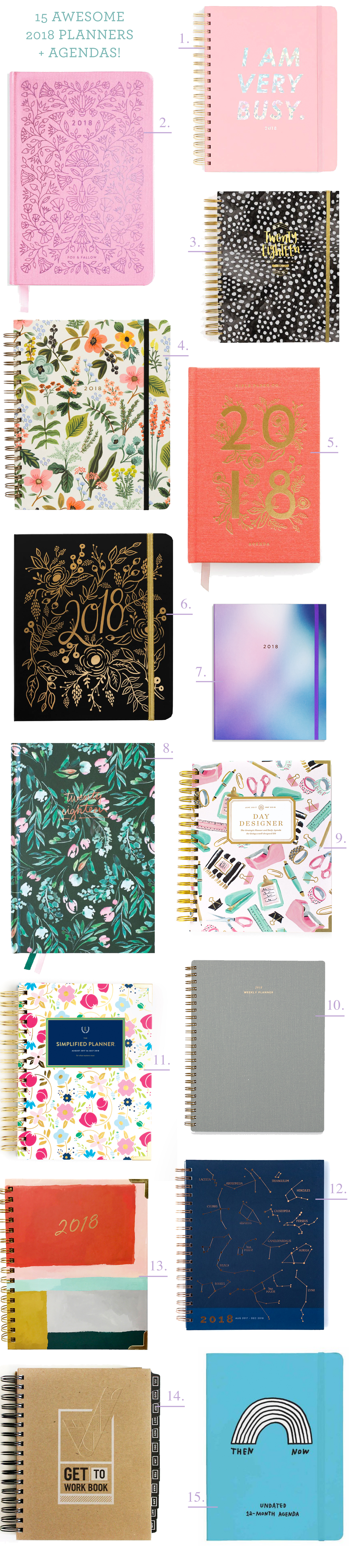 Origineel Modderig ramp Fifteen Awesome 2017-2018 Planners and Agendas!