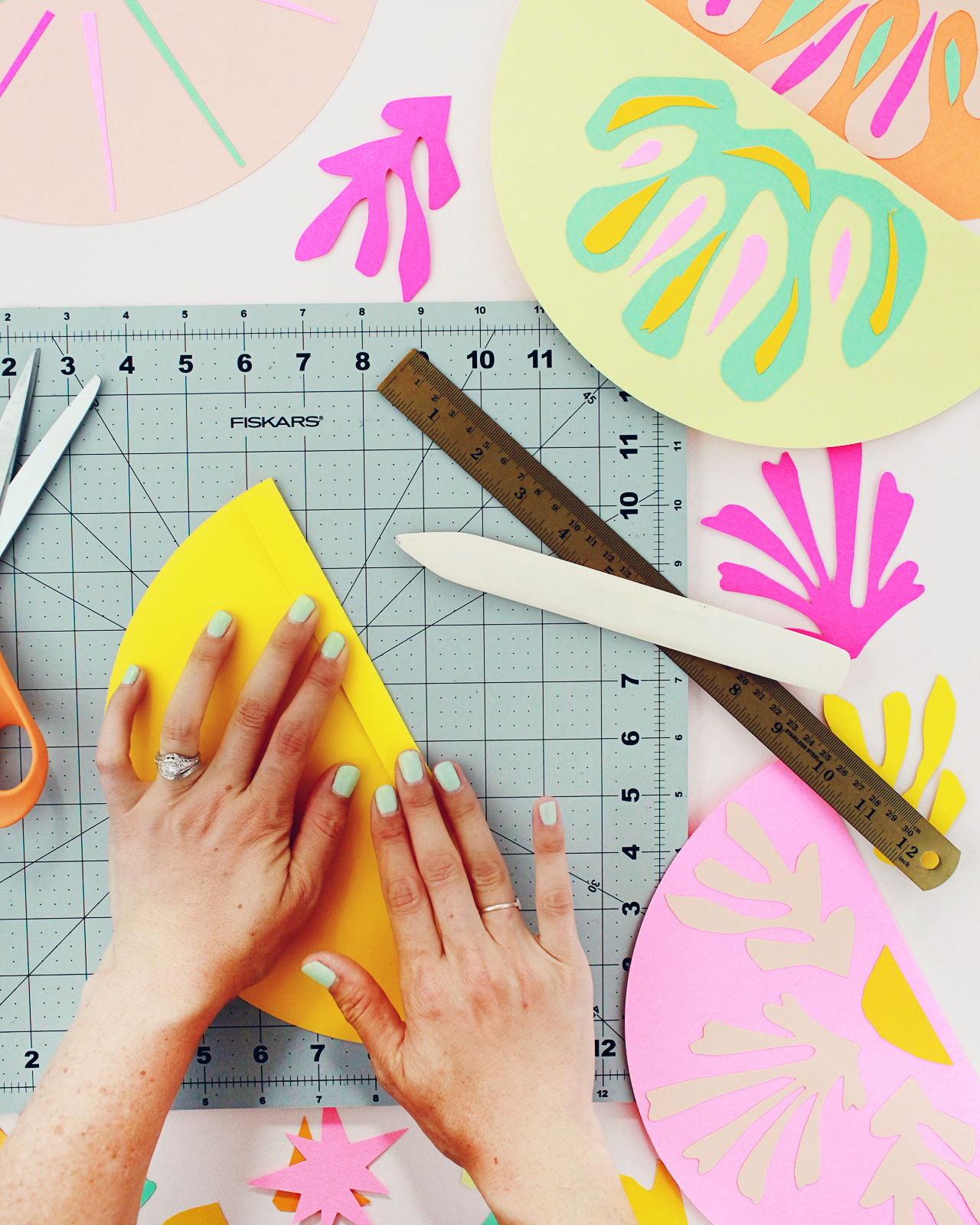 DIY Matisse-Inspired Cut Paper Garland
